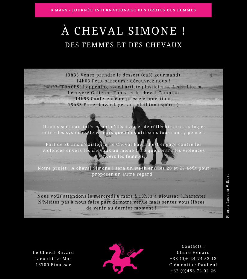 Communiqué À cheval Simone